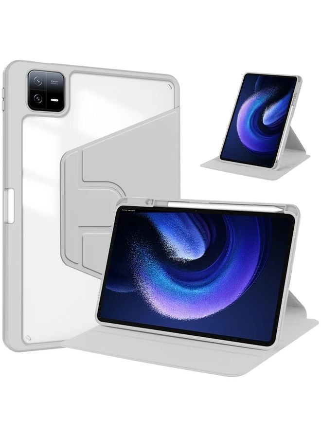 Xiaomi Pad 7 Pro 11.2 2024 Tablet Case Deep Green Transparent Hard Shell 360 Rotation - Image 5